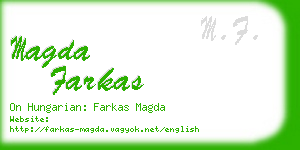 magda farkas business card